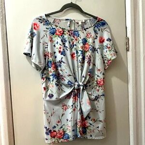 Light blue floral top